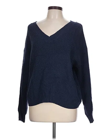 Pre-owned A.n.a. A New Approach Pullover Sweater In Blue