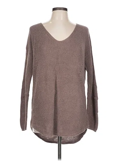 Pre-owned A.n.a. A New Approach Pullover Sweater In Brown