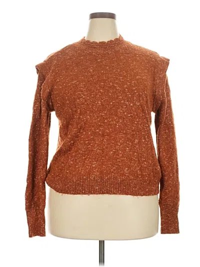 Pre-owned A.n.a. A New Approach Pullover Sweater In Brown