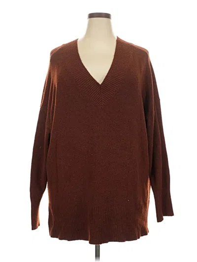 Pre-owned A.n.a. A New Approach Pullover Sweater In Brown