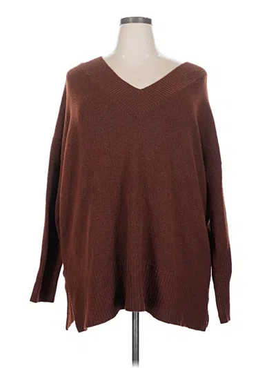 Pre-owned A.n.a. A New Approach Pullover Sweater In Brown