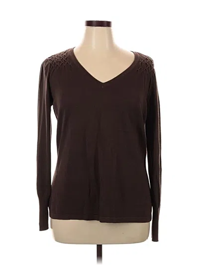 Pre-owned A.n.a. A New Approach Pullover Sweater In Brown