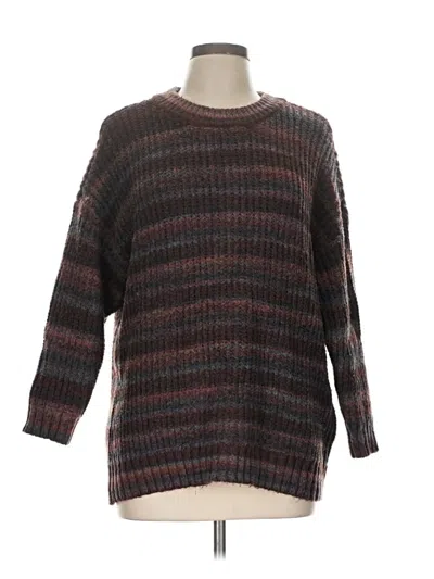 Pre-owned A.n.a. A New Approach Pullover Sweater In Brown