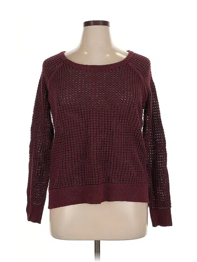 Pre-owned A.n.a. A New Approach Pullover Sweater In Burgundy