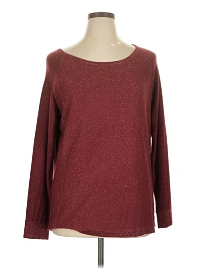 Pre-owned A.n.a. A New Approach Pullover Sweater In Burgundy