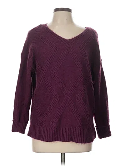 Pre-owned A.n.a. A New Approach Pullover Sweater In Burgundy