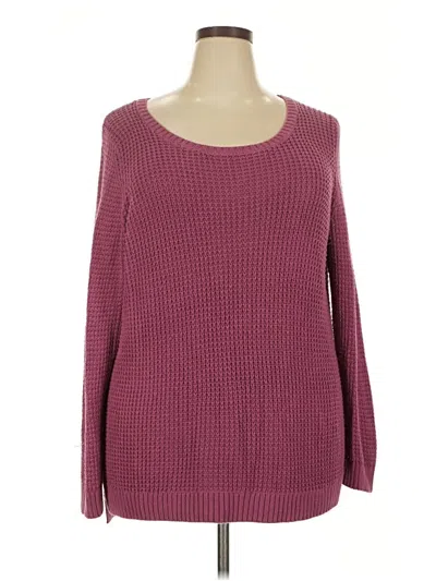 Pre-owned A.n.a. A New Approach Pullover Sweater In Burgundy