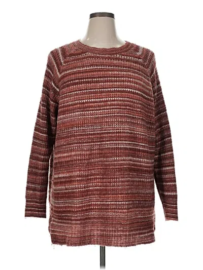 Pre-owned A.n.a. A New Approach Pullover Sweater In Burgundy