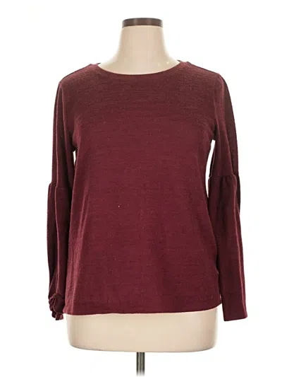 Pre-owned A.n.a. A New Approach Pullover Sweater In Burgundy
