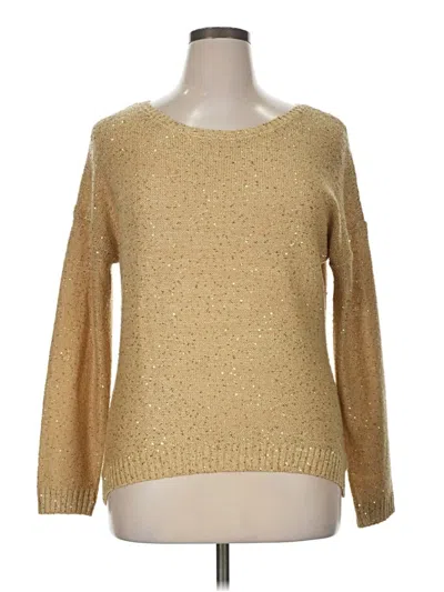 Pre-owned A.n.a. A New Approach Pullover Sweater In Gold