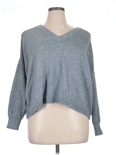 Pre-owned A.n.a. A New Approach Pullover Sweater In Gray