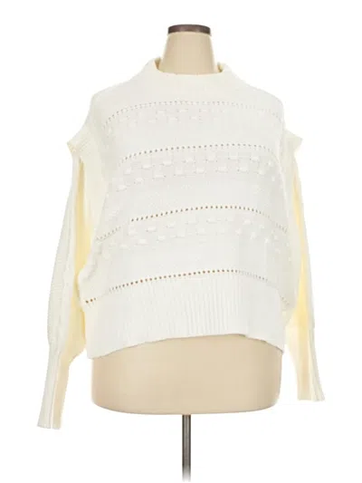 Pre-owned A.n.a. A New Approach Pullover Sweater In Ivory