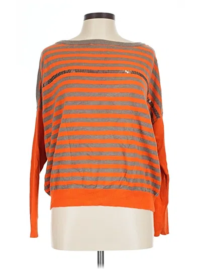 Pre-owned A.n.a. A New Approach Pullover Sweater In Orange