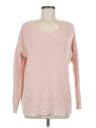 Pre-owned A.n.a. A New Approach Pullover Sweater In Pink