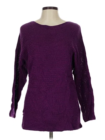 Pre-owned A.n.a. A New Approach Pullover Sweater In Purple
