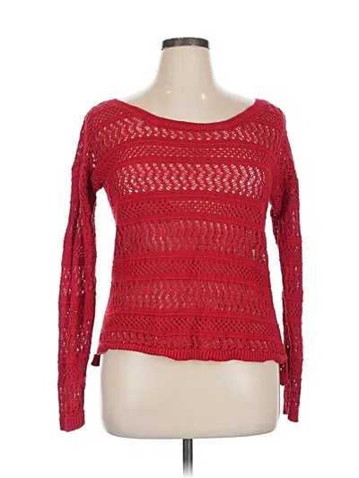 Pre-owned A.n.a. A New Approach Pullover Sweater In Red