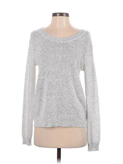 Pre-owned A.n.a. A New Approach Pullover Sweater In Silver