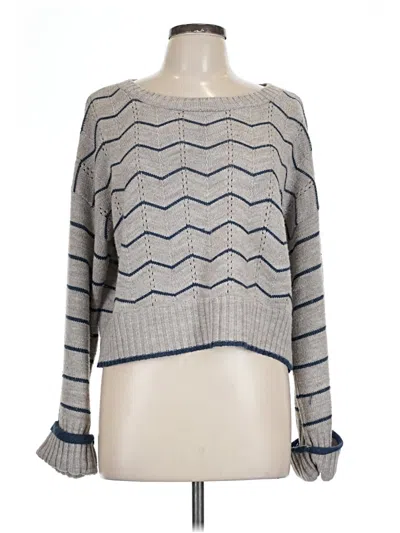 Pre-owned A.n.a. A New Approach Pullover Sweater In Silver