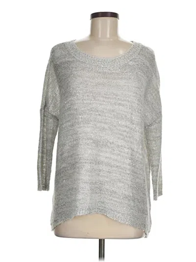 Pre-owned A.n.a. A New Approach Pullover Sweater In Silver