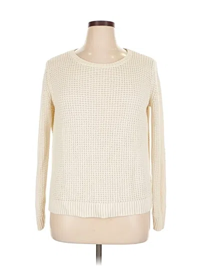 Pre-owned A.n.a. A New Approach Pullover Sweater In White