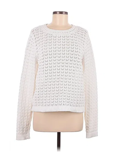 Pre-owned A.n.a. A New Approach Pullover Sweater In White