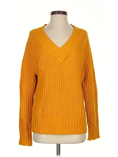 Pre-owned A.n.a. A New Approach Pullover Sweater In Yellow