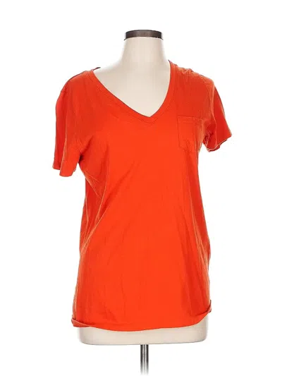 Pre-owned A.n.a. A New Approach Short Sleeve T-shirt In Orange