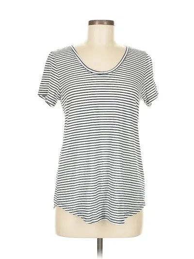 Pre-owned A.n.a. A New Approach Short Sleeve T-shirt In Silver