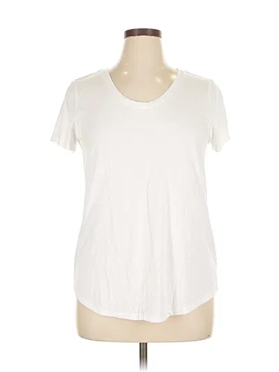 Pre-owned A.n.a. A New Approach Short Sleeve T-shirt In White