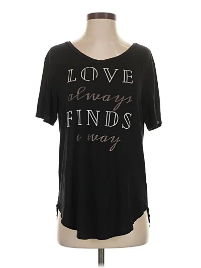 Pre-owned A.n.a. A New Approach Short Sleeve T-shirt In Black