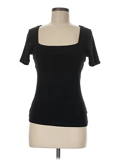 Pre-owned A.n.a. A New Approach Short Sleeve T-shirt In Black