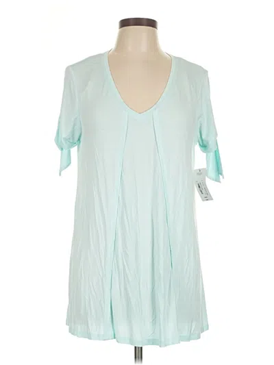 Pre-owned A.n.a. A New Approach Short Sleeve T-shirt In Blue