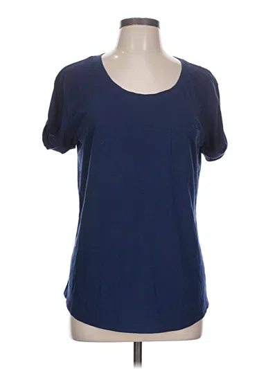 Pre-owned A.n.a. A New Approach Short Sleeve T-shirt In Blue