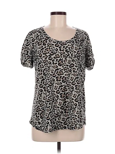 Pre-owned A.n.a. A New Approach Short Sleeve T-shirt In Gray