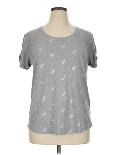 Pre-owned A.n.a. A New Approach Short Sleeve T-shirt In Gray