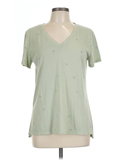 Pre-owned A.n.a. A New Approach Short Sleeve T-shirt In Green