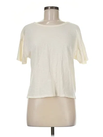 Pre-owned A.n.a. A New Approach Short Sleeve T-shirt In Ivory