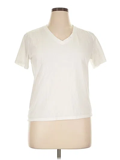 Pre-owned A.n.a. A New Approach Short Sleeve T-shirt In Ivory