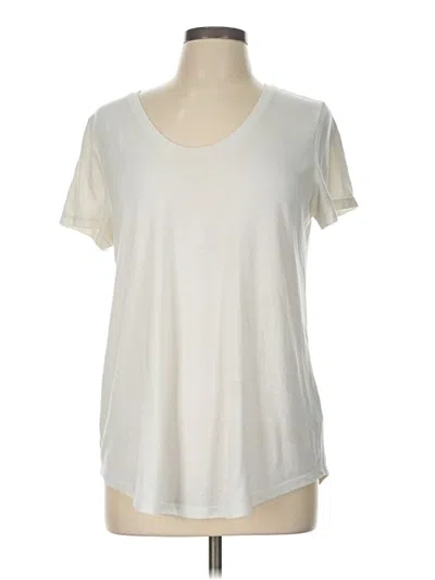 Pre-owned A.n.a. A New Approach Short Sleeve T-shirt In Ivory