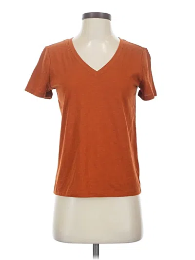 Pre-owned A.n.a. A New Approach Short Sleeve T-shirt In Orange