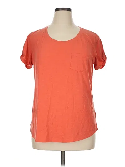 Pre-owned A.n.a. A New Approach Short Sleeve T-shirt In Orange