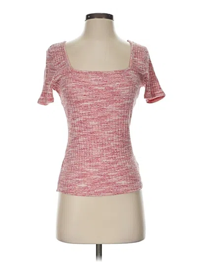 Pre-owned A.n.a. A New Approach Short Sleeve T-shirt In Pink