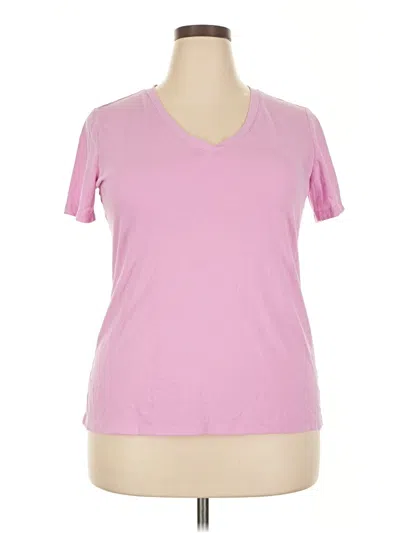 Pre-owned A.n.a. A New Approach Short Sleeve T-shirt In Pink