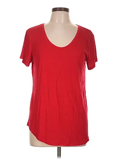 Pre-owned A.n.a. A New Approach Short Sleeve T-shirt In Red
