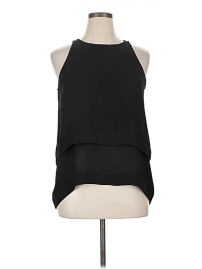Pre-owned A.n.a. A New Approach Sleeveless Blouse In Black