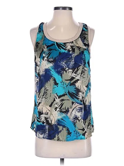 Pre-owned A.n.a. A New Approach Sleeveless Blouse In Blue