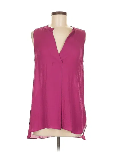 Pre-owned A.n.a. A New Approach Sleeveless Blouse In Burgundy