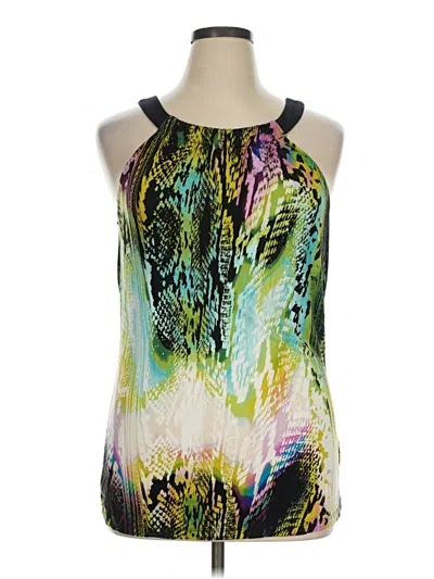 Pre-owned A.n.a. A New Approach Sleeveless Blouse In Green