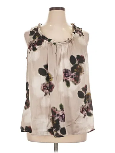 Pre-owned A.n.a. A New Approach Sleeveless Blouse In Ivory