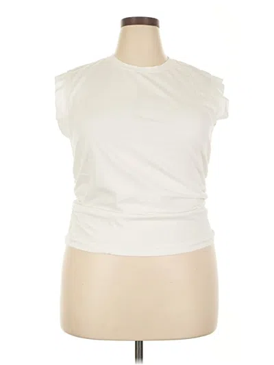 Pre-owned A.n.a. A New Approach Sleeveless Blouse In Ivory